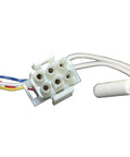 Close-up of electrical connector in Damper And Gasket Assembly WR09X10050 For Refrigerator Replacement Part With Easy Install.