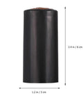 Solid As A Rock Heat Shrink Wine Caps, 150 Pack Black Bottle Sleeves, 2.4x1.2 in PVC material, perfect for home cellar projects.