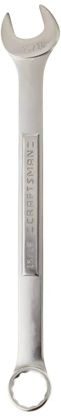 Combination Wrench Set SAE 15 16 Inch Pro Grade, Corrosion Resistant Chrome Finish, 12 Point Box End for Quick Engagement