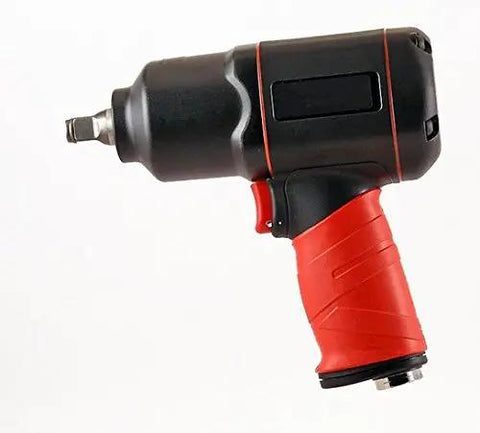 Professional Grade Badass Air Impact Wrench 3/8 Inch Drive 1100 Nm Max Torque 90 Psi Pneumatic Tool Includes Heavy Steel Sleeve And Quick Release Anvil For Real Pro Shop Grinds