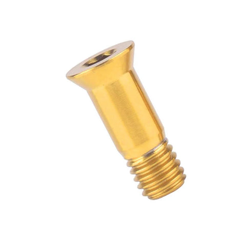 2 Pack Titanium Rear Derailleur Jockey Wheel Bolts M5 X 14.5mm Gold Color Ultra Durable Anti Corrosion Titanium Alloy Pro Grade