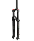 Air Front Mountain Bike Fork With 100mm Travel Rebound Adjustment Manual And Remote Lockout 26 27.5 And 29 Inches Straight Steerer