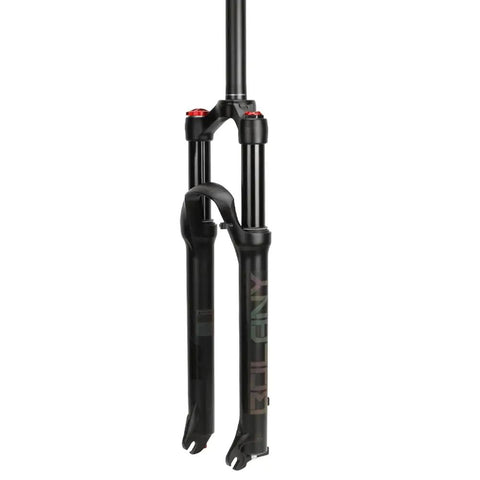 Air Front Mountain Bike Fork With 100mm Travel Rebound Adjustment Manual And Remote Lockout 26 27.5 And 29 Inches Straight Steerer