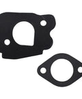Direct Fit Premium Carburetor Spacer And Gasket Replacement For Golf Cart G2 G8 G9 G11 G14 Beefed Up Durable OEM Standard Performance With Easy Install Joint Seal Kit Included, shown with two black gaskets.