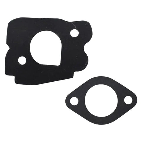 Direct Fit Premium Carburetor Spacer And Gasket Replacement For Golf Cart G2 G8 G9 G11 G14 Beefed Up Durable OEM Standard Performance With Easy Install Joint Seal Kit Included, shown with two black gaskets.
