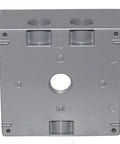 Weatherproof 2 Gang Electrical Box With Four Half Inch Knockouts 31 Cu In Capacity Die Cast Metal Housing For Receptacle Or Switch Wiring