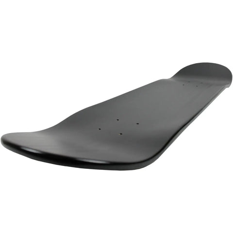 Side view of 8.25 Inch Skateboard Deck With Modern Concave, 7 Ply Canadian Maple Construction, Dipped Black Finish, Durable Street Deck For Tricks