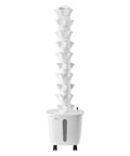 Space Saving 50 Pod Vertical Hydroponic Tower With 10 Tiers Rolling Indoor Garden On Wheels With Water Pump for herbs and veggies.