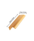 Four Pack Sleek Invisible Pull Handles Gold Finish Cabinet Hardware Flush Drawer Pulls For Kitchen Cabinets Wardrobes