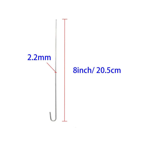 Aluminum Chain Link Fence Ties 8 Inch 100 Pack 12.5 Gauge Wire Hook Ties For Chain Link Dog Fences Easy Bend DIY Friendly 2mm Diameter Garden