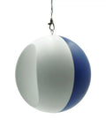 Grey and blue Compression Ball Golf Swing Trainer for Perfect Impact and Forearm Connection with detachable lanyard.