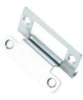 Sturdy Steel Cranked Flush Hinge Set For 19mm Doors Zinc Plated Cabinet Hardware, close-up view of single hinge