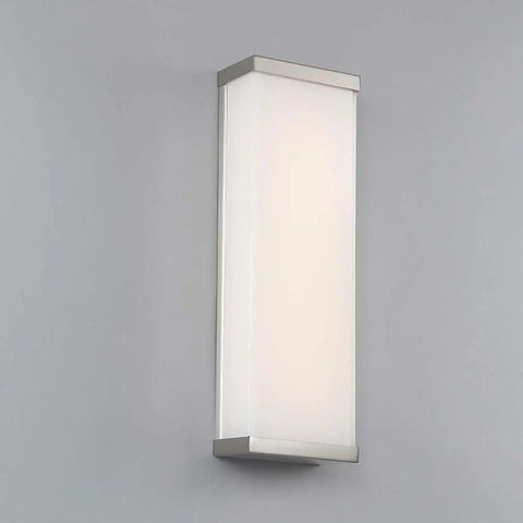 Go To Contemporary Float 18 Inch Led Wall Sconce in Brushed Nickel Dimmable ADA Compliant Mount Vertical or Horizontal Solid Aluminum
