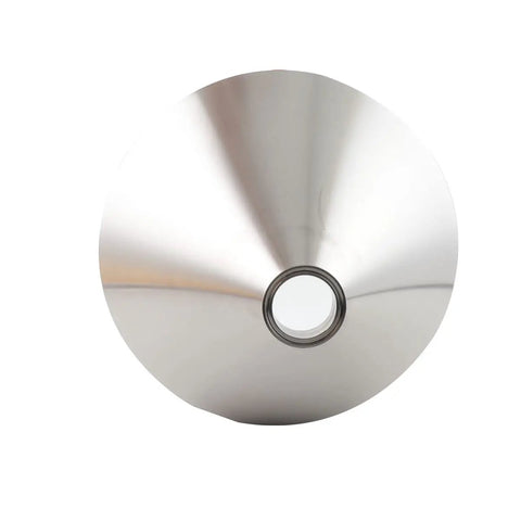 Top view of Heavy Duty 30L Filling Machine Hopper, Stainless Steel 304, round outlet