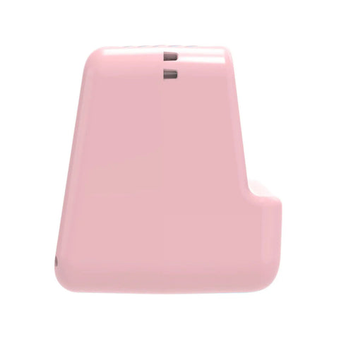 Next Level AI Voice Control Mini Thermal Printer With Color Display Generates Sweet Instant Sketches And Doodle Art Via Easy Phone App For Creative Folks Who Want Smooth Printable Vibes In Bright Pink Edition - rear view of compact pink design.