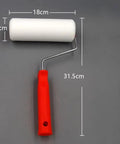 Slick Heavy Duty Foam Paint Roller With Ergonomic Grip Handle high density sponge, 18cm roller, 31.5cm total length.