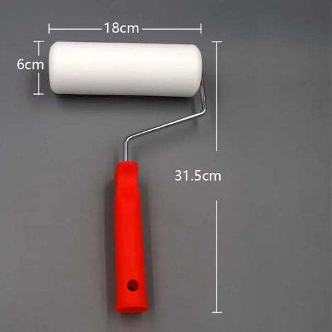 Slick Heavy Duty Foam Paint Roller With Ergonomic Grip Handle high density sponge, 18cm roller, 31.5cm total length.