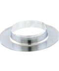 Slick Chrome Plated Steel Fire Sprinkler Escutcheon Flush Skirt Trim Ring for 401 style cups, 3 7/8in diameter, heavy duty plumbing.
