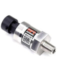 100 Psi Pressure Sensor Transducer With 1 Eighth Inch NPT, Rugged Stainless Steel Body, Industrial, Screw-In Design, Side View