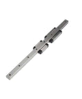 Smooth Precision Linear Rail Slide Bearing With End Limit Blocks For Stable CNC Printers And Machine Tool Motion Control That Runs Sick And Tight. metal linear rail slide with two bearing blocks for CNC motion control