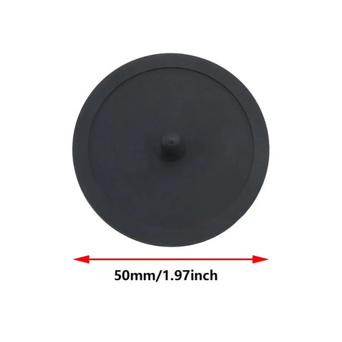 Top view of Two Pack 50mm Silicone Backflush Gasket For Espresso Machines Blind Backflush Seal Food Grade Rubber