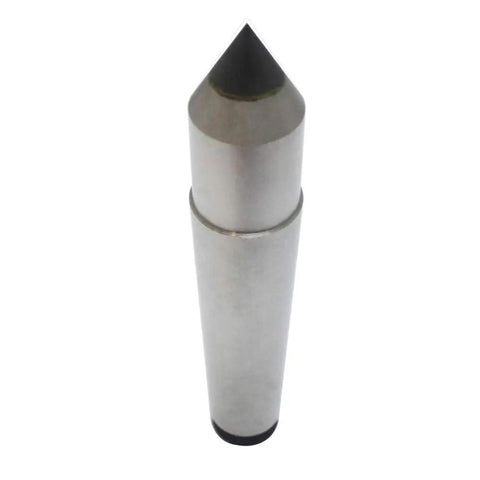 MT2 Morse Taper Lathe Dead Center With 60 Degree Point, Carbide Top, 45 Steel Handle, Alloy Top Hardness Over HRC85, Shaft Precision 0.01mm, 100mm Total Length, 17.78mm Max Diameter, Pro Grade Lathe Center For Precision Turning