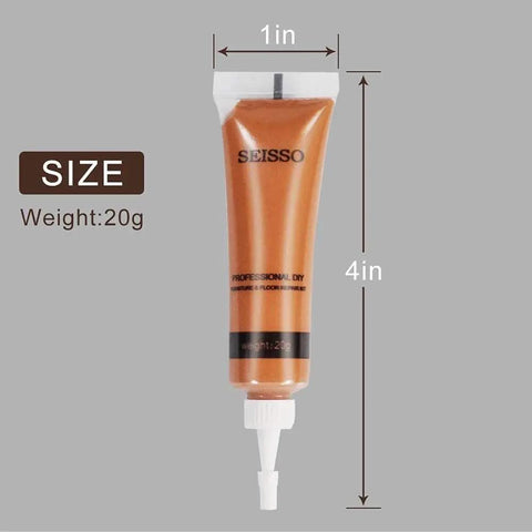 Heavy Duty Wood Repair Kit And Touch Up Paint For Furniture Scratches And Stains Hardwood Floor Cabinet Veneer Filler Tube 20g