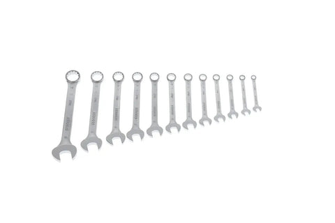 12 Piece UD Profile Combination Wrench Set 6 To 19 Mm Pro Grade Metric Spanners For Mechanics Precision Fit Durable Chrome Finish