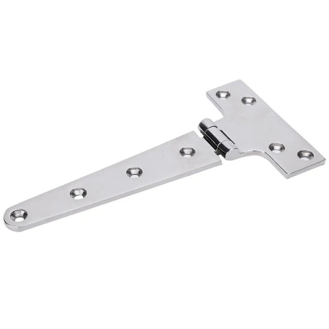 316 Stainless Steel Marine T Hinge With Mirror Polished Finish, Corrosion Resistant For Cabinet Doors, Garden Gates, Boat Cabin, 52x5cm