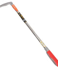 Scythe Tool Sickle Garden Tool With Long Handle, Detachable Blade, Heavy Duty Manganese Steel, Ergonomic Grip, red handle