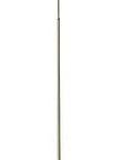 Walnut Wood Floor Lamp With Antique Brass Accents, Adjustable Height And 360 Degree Shade, 9W Integrated LED Accent Light, full view.