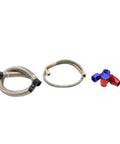 Boost Your Ride With This Turbocharger Oil Drain Feed Line Kit Built Solid For Toyota 1JZGTE And 2JZGTE Engines To Prevent Leaks And Keep Performance Strong: braided stainless steel hoses and anodized fittings