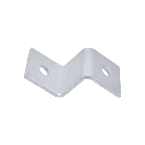 8 Pack Heavy Duty Z Brackets For 1.57 x 1.57 Inch Strut Channel 2 Hole Mounting, Thickened Electro Galvanized Steel, side view