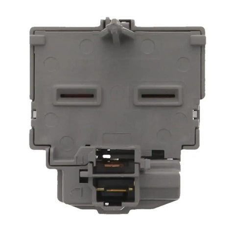 WR08X22874 Refrigerator Overload Relay Kit showing the gray compressor starter component for easy appliance repairs.