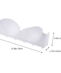 Straight Up Essential Six Piece Bra And Underwear Storage Box With Smart Compartment Layout For Your Closet To Keep All Your Favorite Lingerie Tidy And Totally Flawless, 13.38in clear compartment layout.