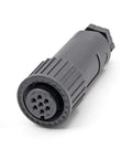 High Performance 7 Pin Female Hydraulic Valve Connector Plug For Proportional Control Valves with rugged plastic housing.