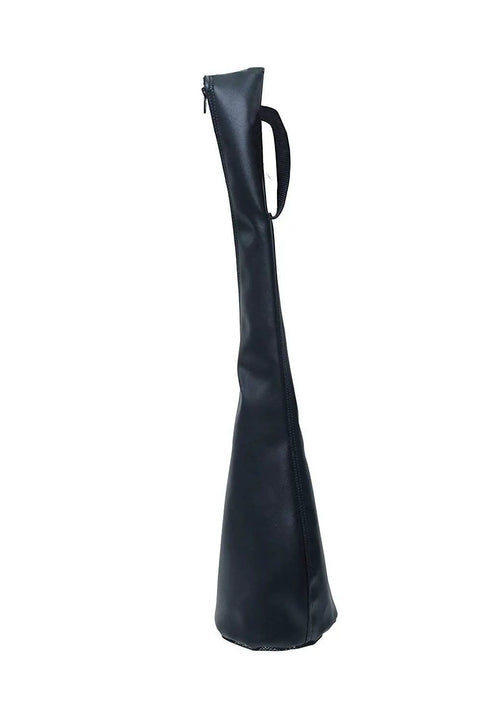 Side view of Heavy Duty Toilet Plunger Bag Holder Universal Plunger Carrying Bag For Hotels, Cruise Ships, And Pros On The Go Hygiene Solution For Plumbers, Maintenance Crews, And Commercial Restrooms Mess Free Transit