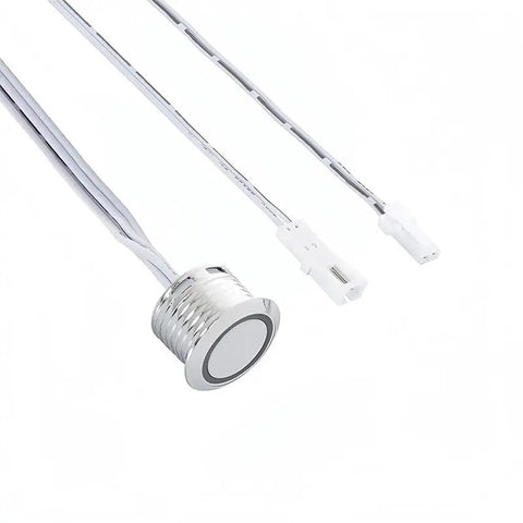 Hidden Touch Dimmer Switch For 12V 24V LED Strips Stepless Brightness Controller With LED Indicator Metallic Panel