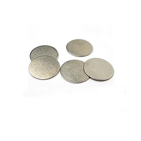 316 Stainless Steel Spacer For CR2032 Coin Cell Battery 15.8 X 1 mm Flat Gasket 1000 Pack shown in circular form