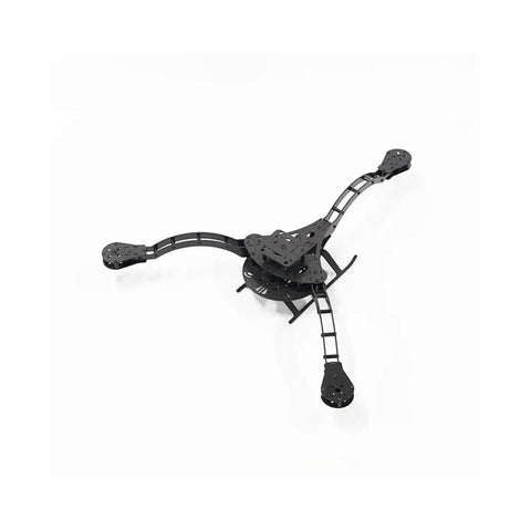 Three Axis Drone Frame For Y6 And F450 Tri Copter Stability Boost, Beefed Up Durable Build For Stable Flight With Versatile Mounting And Lightweight Aluminum Construction, Ready For Custom Tri Copter Setups. Black aluminum Y6 tri-copter frame