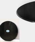 Round Black Rotating Glass Lazy Susan Turntable For Dining Tables 60 To 100 Cm Easy To Clean Serving Tray