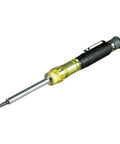 HVAC Multi Bit Pocket Screwdriver 3in1 With Phillips Slotted And Schrader Bits Concealable Tip And Pocket Clip for HVAC techs