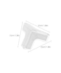 3.5cm clear PVC corner protector from 20 Pack PVC Corner Protectors For Furniture Edges Kid Safe Baby Proofing Guards For Tables Desks And Shelves Clear Protectors For Home Use Non Toxic Easy Install Self Adhesive