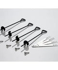 Heavy Duty Steel Anchor Kit For Wooden Playsets With 4 Anchors And Mounting Brackets Galvanized Hardware And Clear Instructions