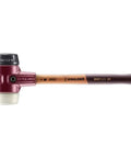 Soft-Faced Mallet With Dual Inserts Rubber And Nylon, 80mm Head, Cast Iron Housing, Varnished Wood Handle