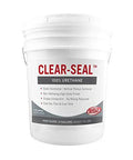 Top Shelf 100 Percent Urethane Gloss Sealer For Painted Wood And Masonry Ready To Roll Clearcoat in a 5-gallon bucket.