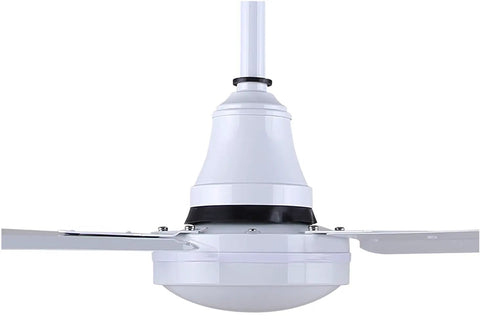 56-Inch White Industrial Ceiling Fan With A Whisper-Quiet DC Motor For Gyms Schools Studios And Big Spaces Energy-Efficient Cooling