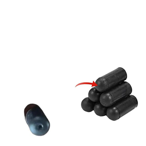 105 Piece Rubber Vacuum Cap Plug Kit With Assorted Hose End Caps for sealing off hose ends, black rubber caps stacked