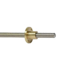 Ten Millimeter Stainless Steel Lead Screw Rod For 3D Printers And CNC Mills With Nut Trapezoidal Thread Length 100 To 1000 Millimeters