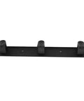 Straight Up Solid Wall Mounted Coat Rack Forged From Premium Space Aluminum Alloy Features Multi Row Layout For Kitchen Bathroom Wardrobe Garage No Sweat Installation In Classic Black Finish Handles Coats Jackets Keys Bags Smooth